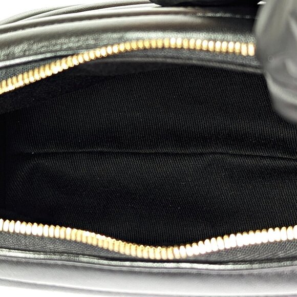 Ferragamo Rainbow Quilted Black Leather Hobo Crossbody Bag (MSRP $1,650) - Picture 7 of 12